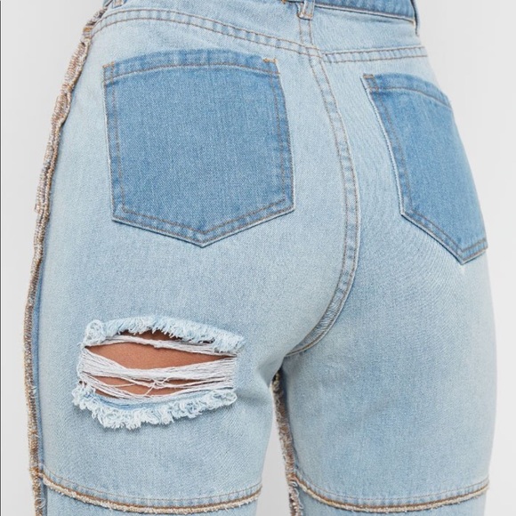 Denim ripped jeans BRAND NEW, TAGS - Picture 3 of 4